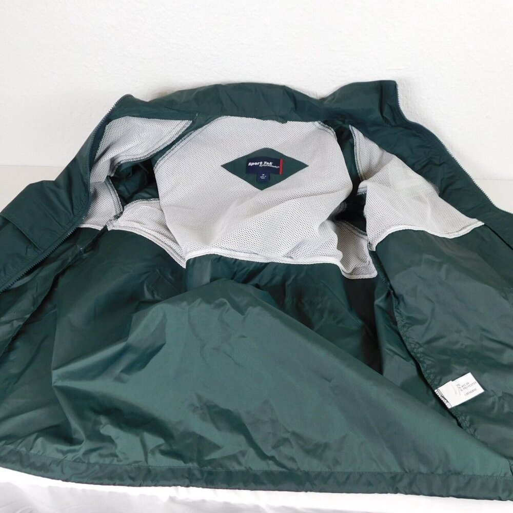 Sport-Tek By Port Authority Men Green Windbreaker Jacket WSDA Logo Size M Zipper - Picture 7 of 9